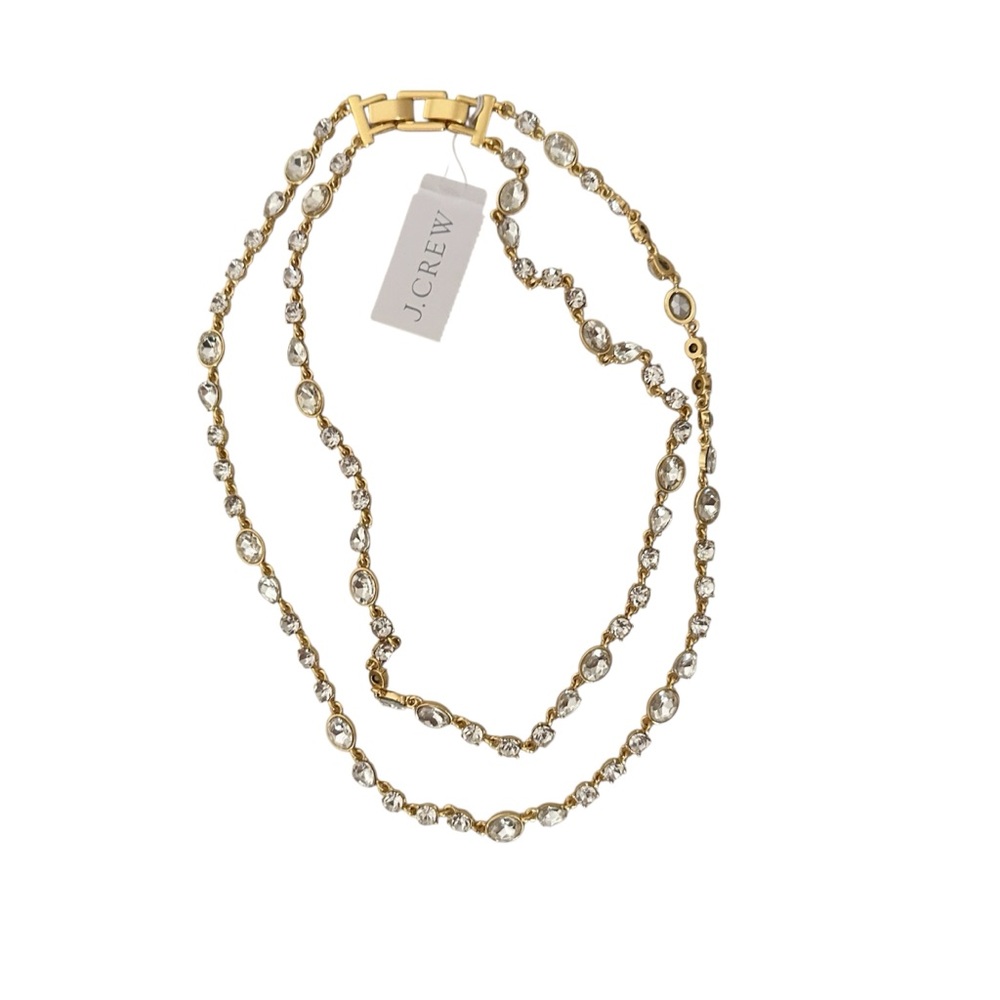 J. Crew Layered Crystal Necklace - Picture 2 of 6